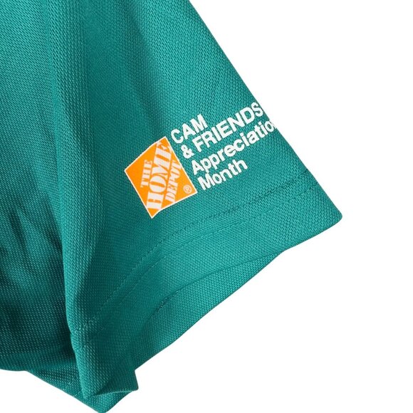 Cam & Friends Home Depot Teal Polo Shirt Adults L Employee Appreciation Month - Picture 3 of 12